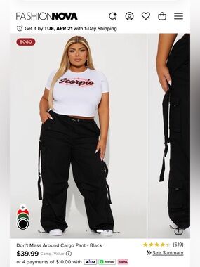 Fashion Nova Women’s NWT Cargo Pants